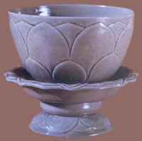 Celadon Lotus Style Cup and Sauce