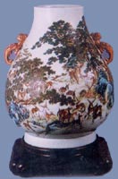 Amphora Zun with design of bai deer