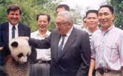 Dr.Kissinger, the Emissary of Sino-American Friendship, cares a lot about the giant panda