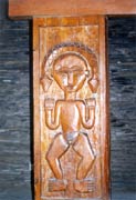 Woodcarving on the House post