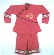The Maonan nationality's dress 