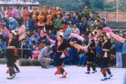 The dance performance on the Panwang Festival