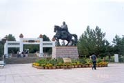 The stature of Genghis Khan