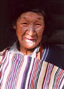 A tattooed Dulong Elder
